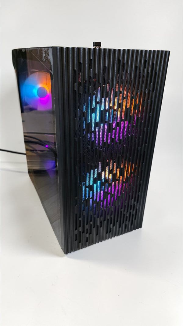Refurbished AMD Ryzen 5 3600, NVIDIA RTX 3060 Ti 8GB, 16GB DDR4 3200MHz, 500GB SSD, Windows 11, 650W 80+ Gold PSU, WiFi, Black