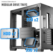 Antec Constellation C8 ARGB Full Tower Case - Premium Design PC Case - image 3 - Target CAANT-C8ARGB