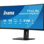 Iiyama ProLite Curved Monitor XCB3497WQSNP-B1 34" VA Ultra-Wide Screen with KVM Switch - image 3 - Target MOIIY-XCB3497WQ