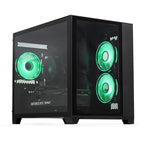Refurbished Gaming PC - Desktop Computer, Intel i5 6th Gen, NVIDIA RTX 5060 8GB, 16GB DDR4, 500GB SSD, Windows 11, 500W 80+ PSU, WiFi, Akira, Black