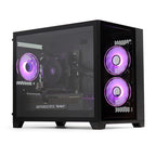 Refurbished Gaming PC - Desktop Computer, Intel i5 6th Gen, NVIDIA RTX 5060 8GB, 16GB DDR4, 500GB SSD, Windows 11, 500W 80+ PSU, WiFi, Akira, Black
