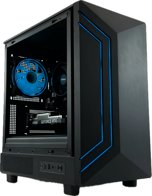*Refurbished* Intel i5 6th Gen, NVIDIA RTX 5050 8GB, 16GB DDR4, 500GB SSD, Windows 11, 500W 80+ PSU, WiFi, Apollo, Black