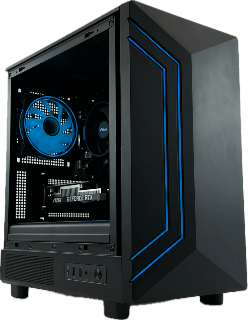*Refurbished* Intel i5 6th Gen, NVIDIA RTX 5050 8GB, 16GB DDR4, 500GB SSD, Windows 11, 500W 80+ PSU, WiFi, Apollo, Black