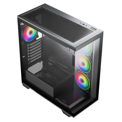Vida Solus ATX RGB Case Glass Front & Side 4 ARGB Fans | USB-C Support