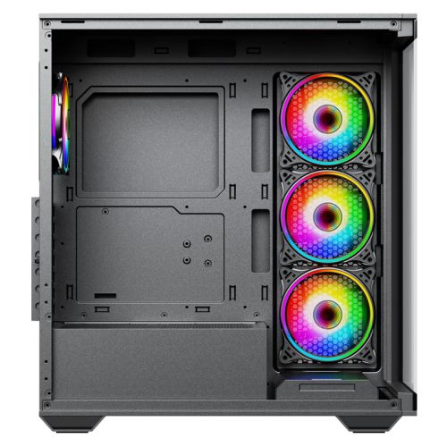 Vida Solus ATX RGB Case Glass Front & Side 4 ARGB Fans | USB-C Support