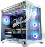 Gaming PC - Desktop Computer, Ryzen 7 9800X3D, Nvidia RTX 5080, 32GB RAM, 1TB NVMe SSD, 850W 80+ PSU, WIFI, Windows 11, White