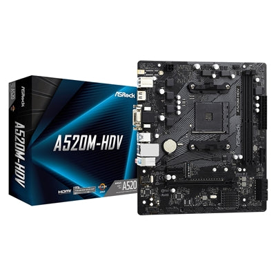 Asrock A520M-HDV Super Alloy Micro ATX Motherboard - Target MBASR-A520MHDV