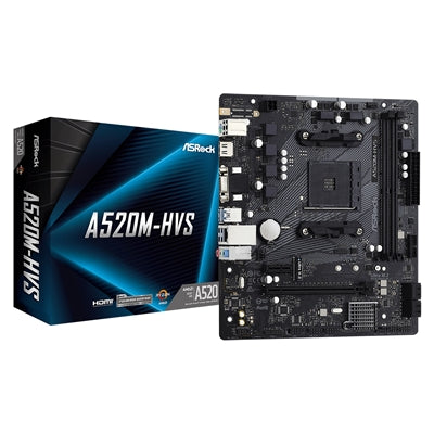 Asrock A520M-HVS Super Alloy Micro ATX Motherboard - Target MBASR-A520MHVS