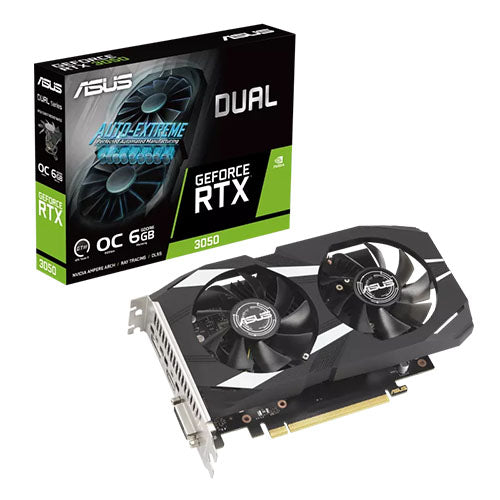 Asus DUAL RTX3050 OC, PCIe4, 6GB DDR6