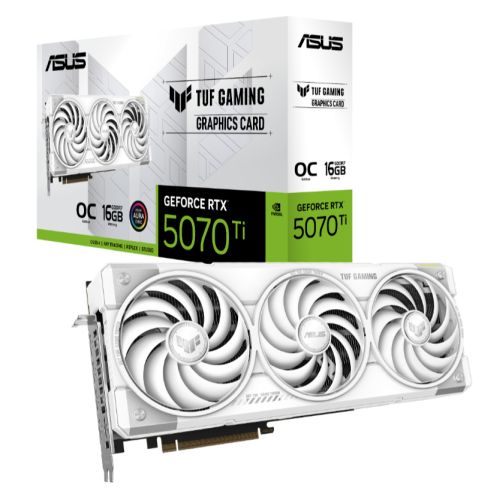 Asus TUF GAMING RTX5070 Ti OC White, PCIe5, 16GB DDR7