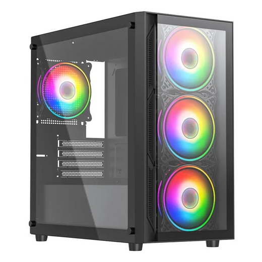 Refurbished Intel i5 9400F, NVIDIA RTX 3050, 16GB DDR4 3200MHz, 256GB SSD, Windows 11, 500W 80+ PSU, WiFi, Black