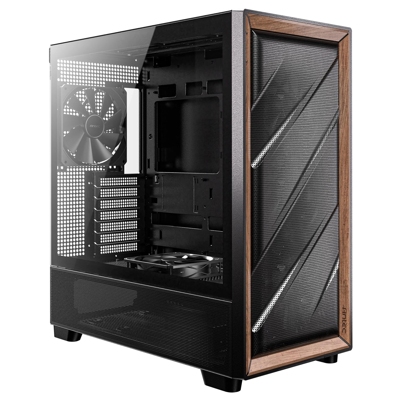 Antec FLUX Mid Tower Gaming Case PC Case - image 1 - Target CAANT-FLUXWOOD
