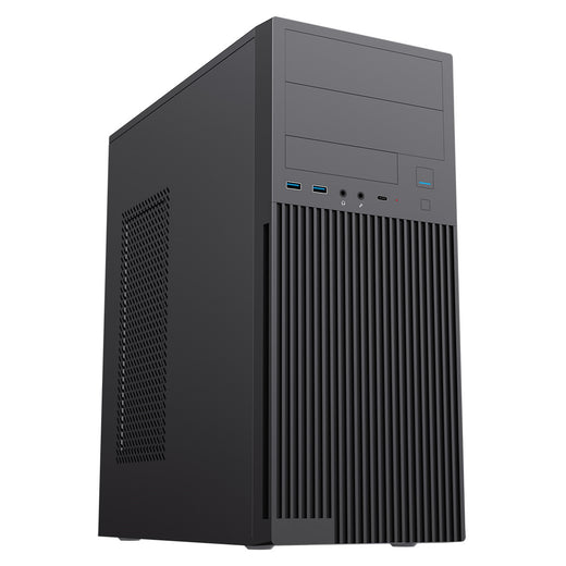 Cit Academy Mid-Tower Office PC Case With USB Type C and 80mm Rear Black Fan and 500W Power Supply… - image 1 - Target CACIT-ACADEMY