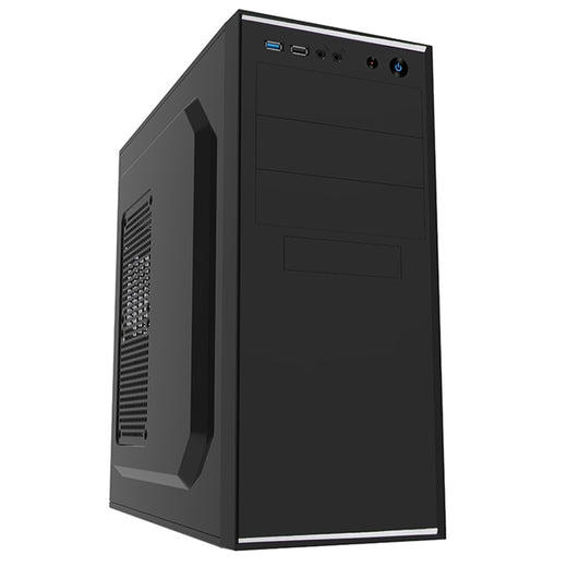 Cit Jet Stream Mid Tower 1 x USB 3.0 / 1 x USB 2.0 Black & Silver Case with 500W PSU PC Case - image 1 - Target CACIT-JETSTR-SIL