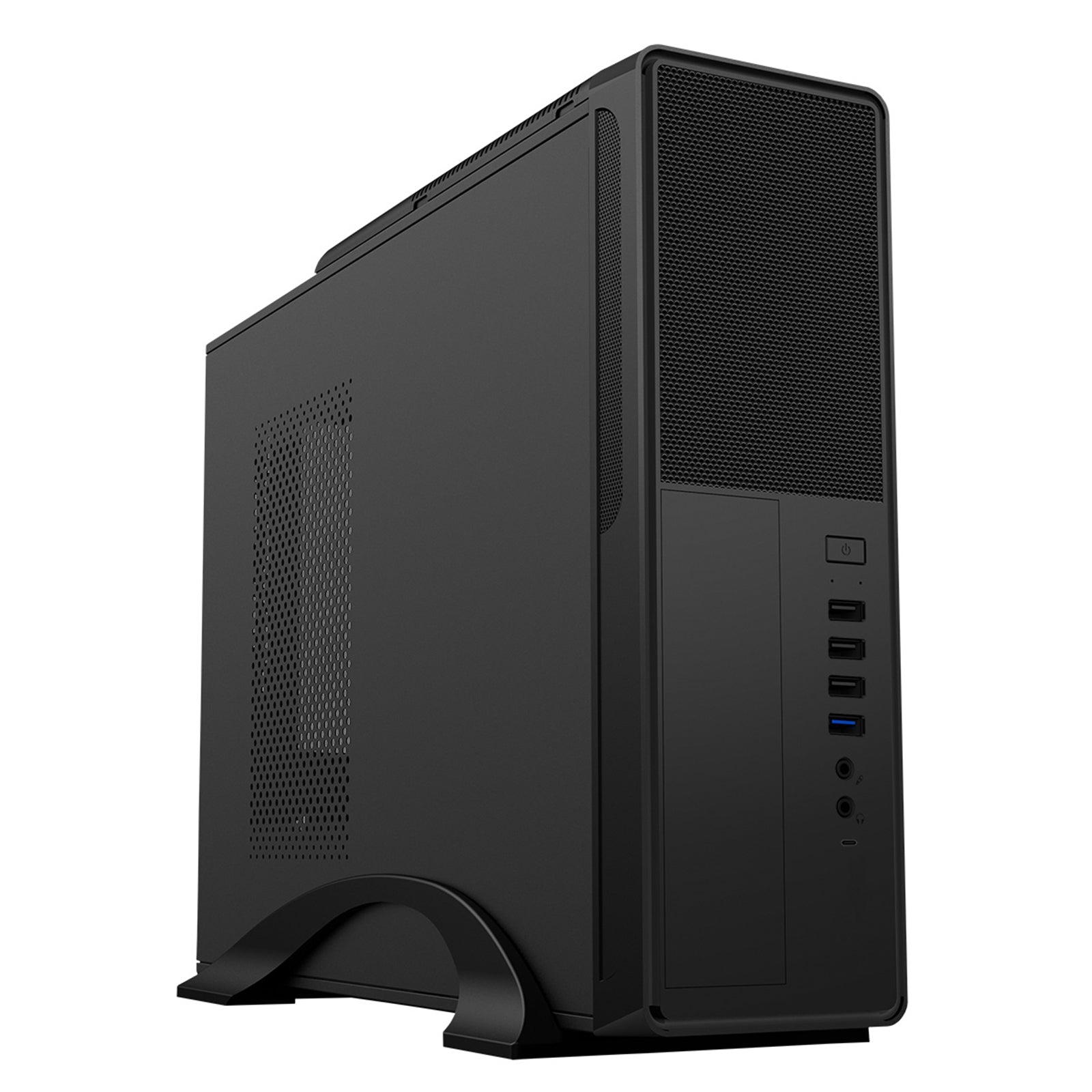 Cit S014C Black Slim Micro ATX/ITX Desktop Case with 300W Power Supply PC Case - image 1 - Target CACIT-SO14C