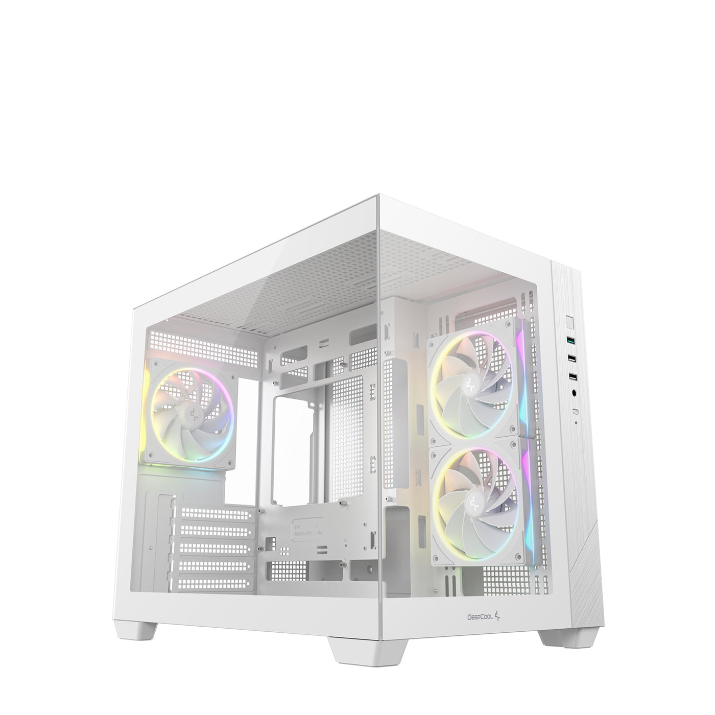 Deepcool CG330 3F ARGB Dual-Chamber Micro-ATX Tower Case PC Case - image 1 - Target CADEE-CG330WH