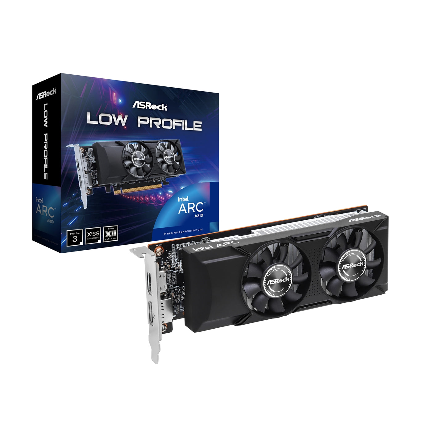 Asrock Intel Arc A310 Low Profile 4GB GDDR6 Graphics Card - image 1 - Target GRASR-A310LP4G