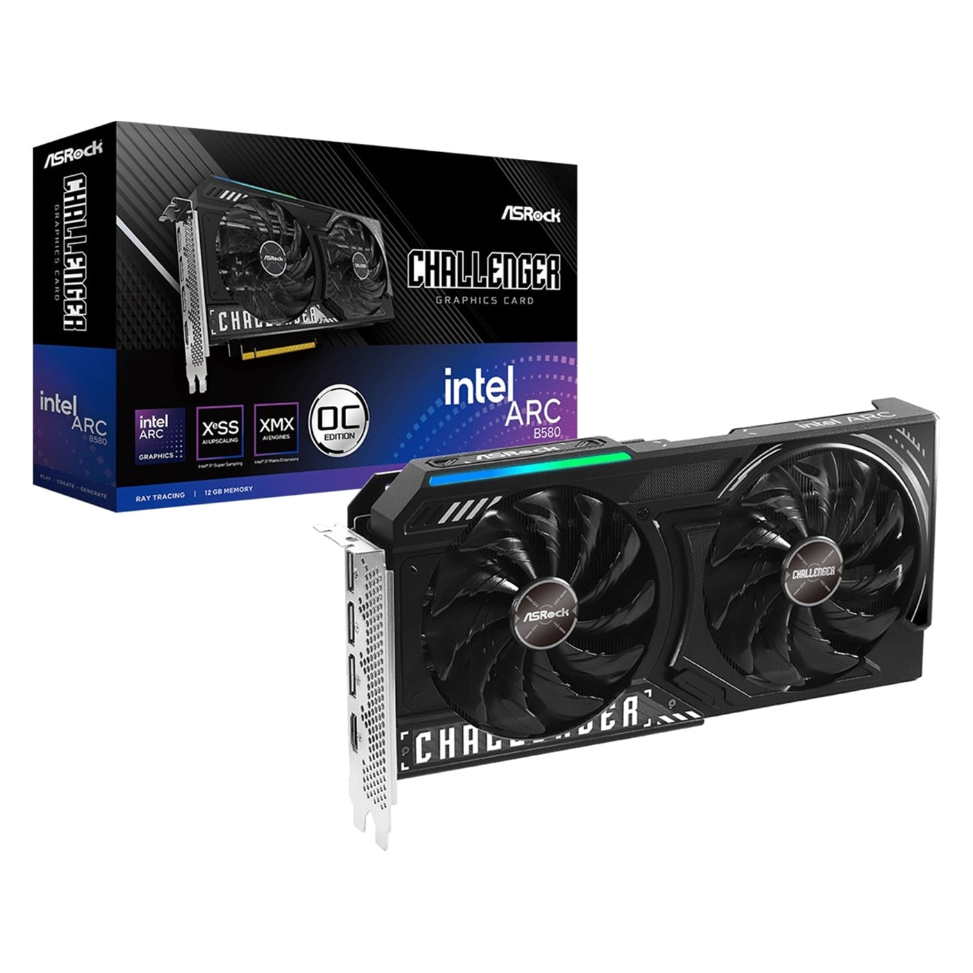 Asrock Intel Arc B580 Challenger OC 12GB GDDR6 Graphics Card - image 1 - Target GRASR-ARCB580CL