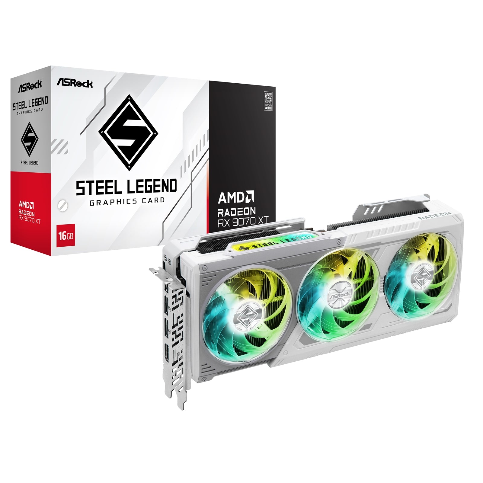 Asrock AMD Radeon RX 9070 XT Steel Legend 16GB GDDR6 Graphics Card - image 1 - Target GRASR-R9070XTSL
