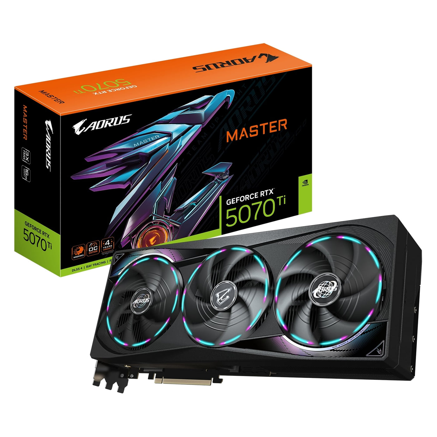 Gigabyte NVIDIA GeForce RTX 5070 Ti AORUS MASTER 16GB GDDR7 Graphics Card - image 1 - Target GRGIG-N5070TAM