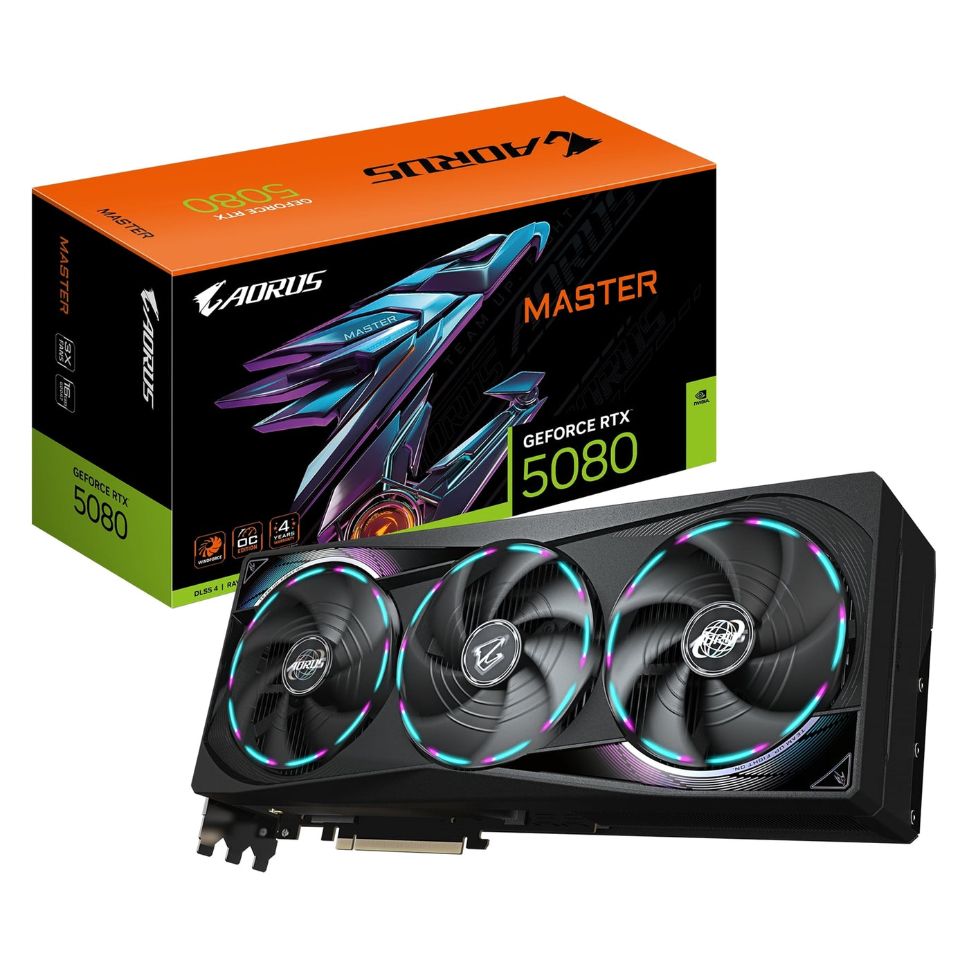 Gigabyte NVIDIA GeForce RTX 5080 AORUS MASTER 16GB GDDR7 Graphics Card - image 1 - Target GRGIG-N5080AM