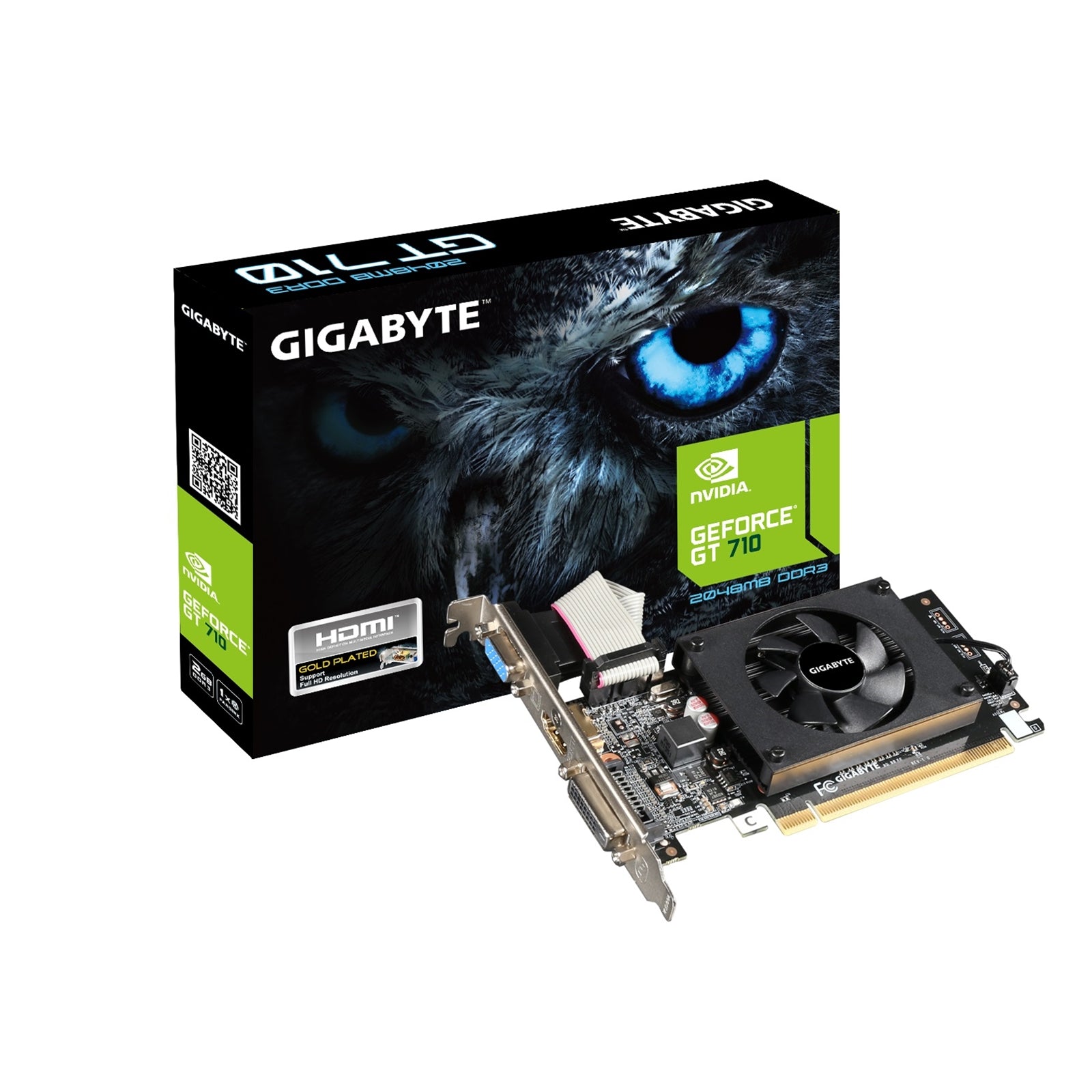Gigabyte NVIDIA GeForce GT 710 2GB DDR3 Low Profile Graphics Card - image 1 - Target GRGIG-N710D3-2GL