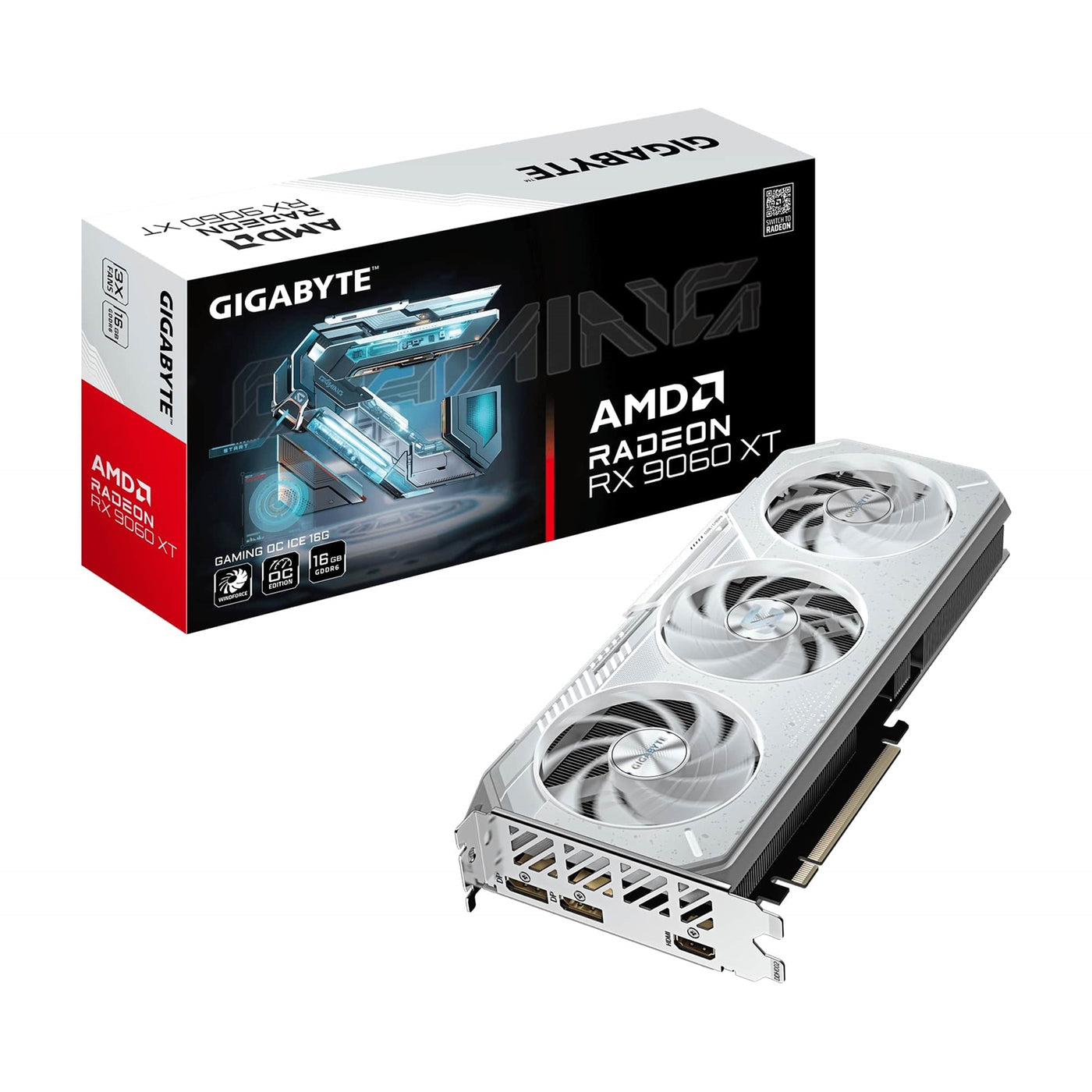 Gigabyte Radeon RX 9060 XT GAMING ICE OC 16GB GDDR6 Graphics Card - image 1 - Target GRGIG-R906XGOI16