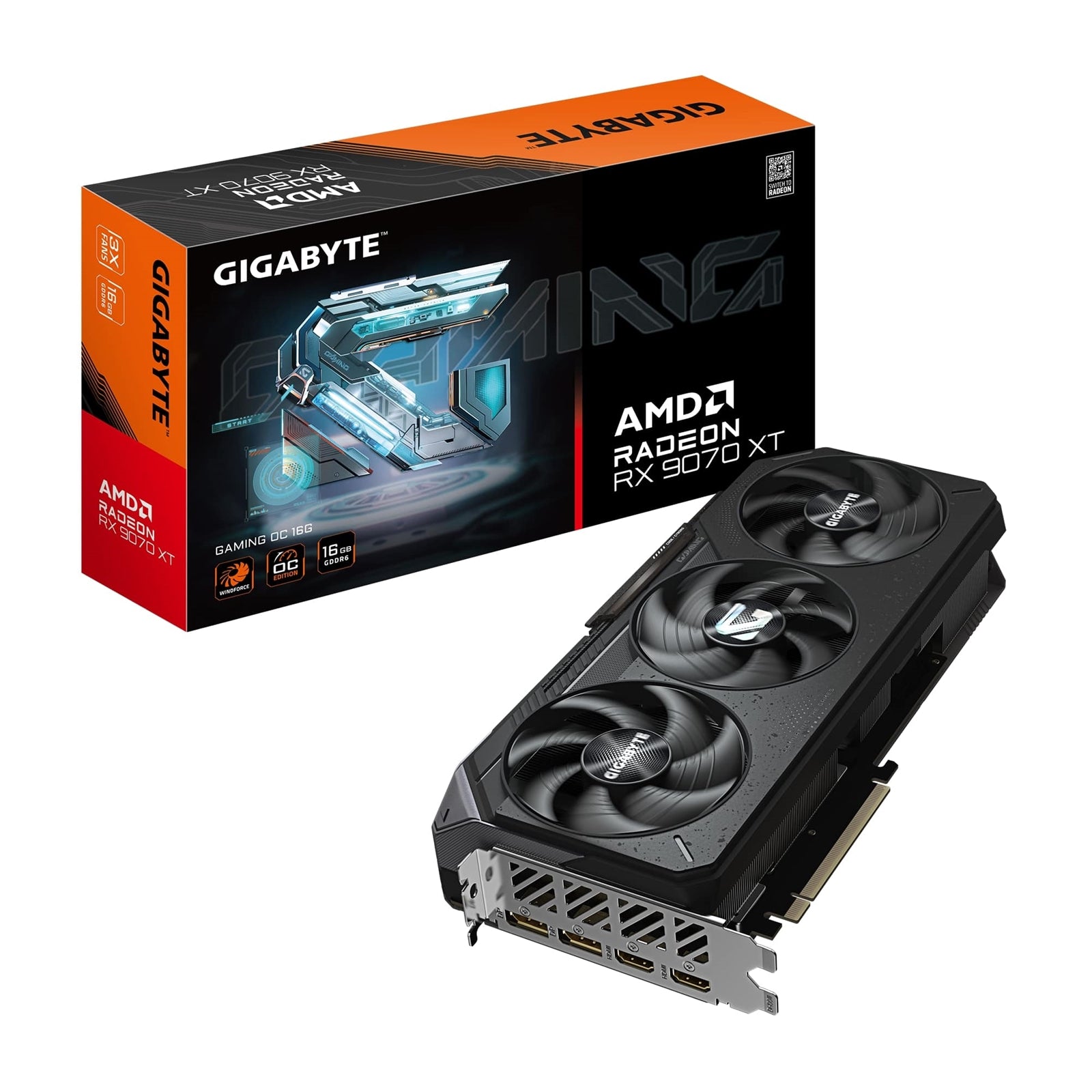 Gigabyte AMD Radeon RX 9070 XT GAMING OC 16GB GDDR6 Graphics Card - image 1 - Target GRGIG-R9070XTGOC
