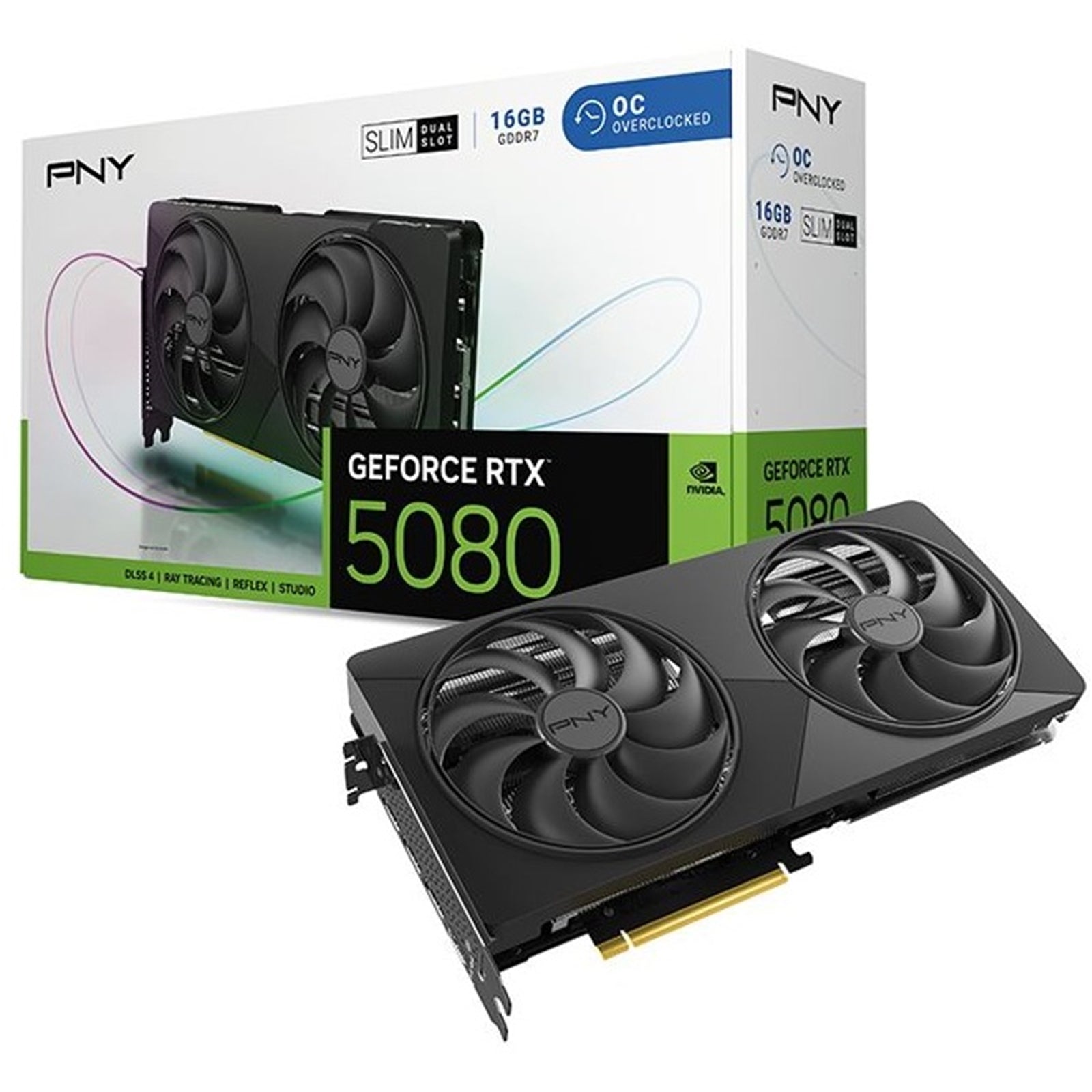 PNY NVIDIA GEFORCE RTX 5080 SLIM OC 16GB GDDR7 Graphics Card - image 1 - Target GRPNY-N5080DFSO