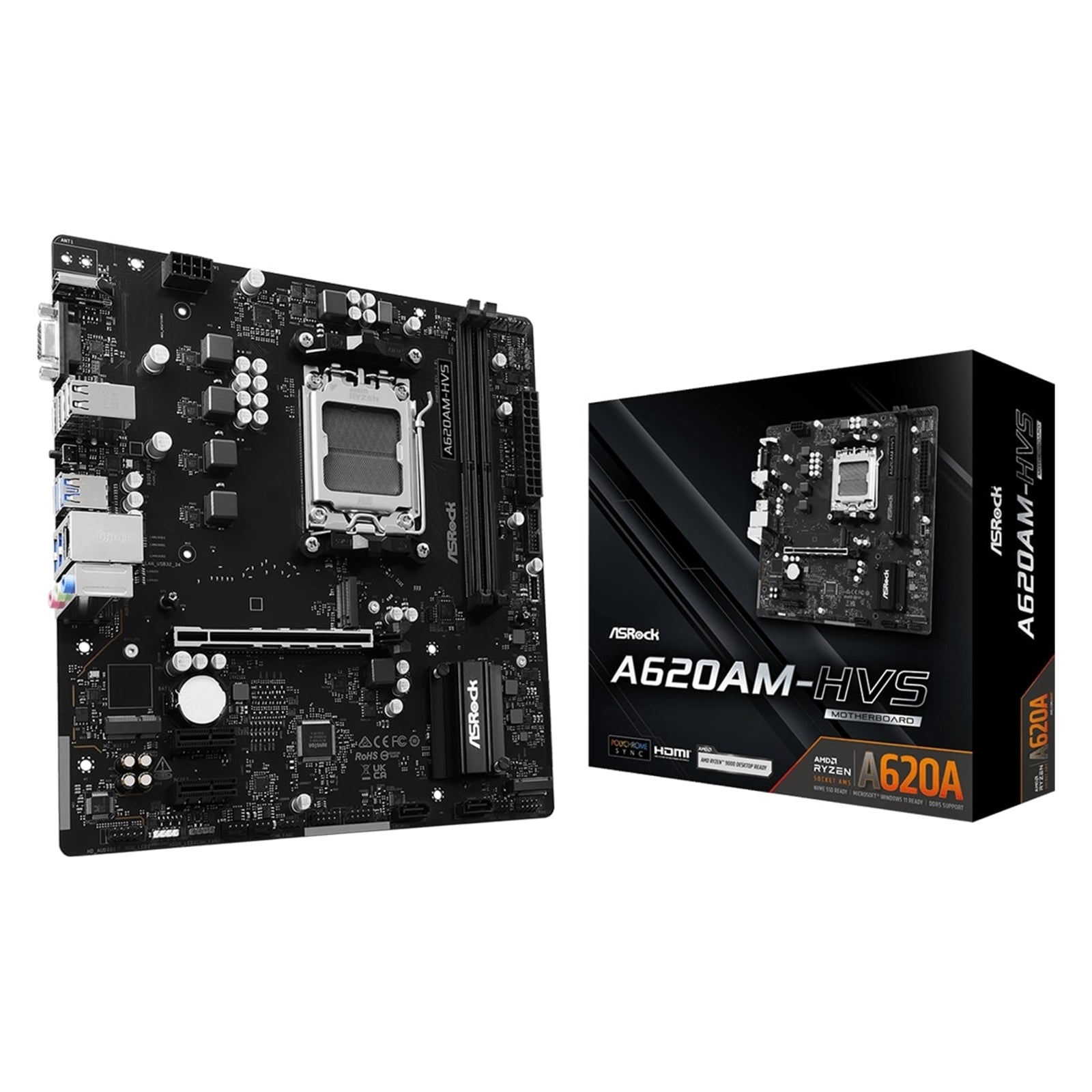 Asrock A620AM-HVS Micro ATX Motherboard - image 1 - Target MBASR-A629AMHVS