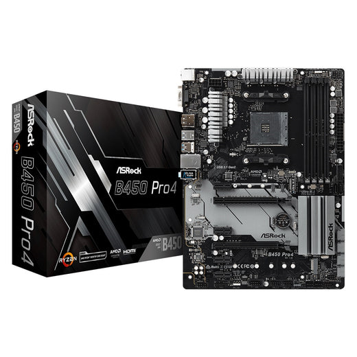 Asrock B450 Pro4 R2.0 Super Alloy ATX Motherboard - image 1 - Target MBASR-B450PRO4