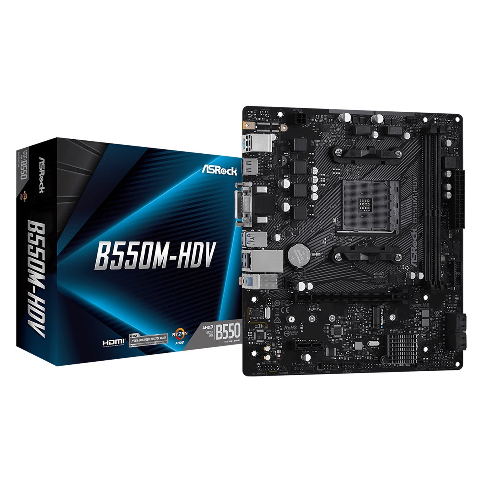 Asrock B550M-HDV Micro ATX Motherboard - image 1 - Target MBASR-B550M-HDV