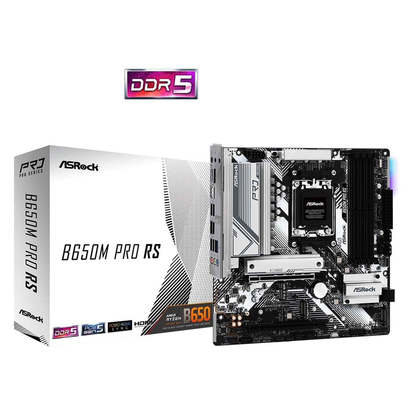 Asrock B650M Pro RS Micro ATX Motherboard - image 1 - Target MBASR-B650MPRRS