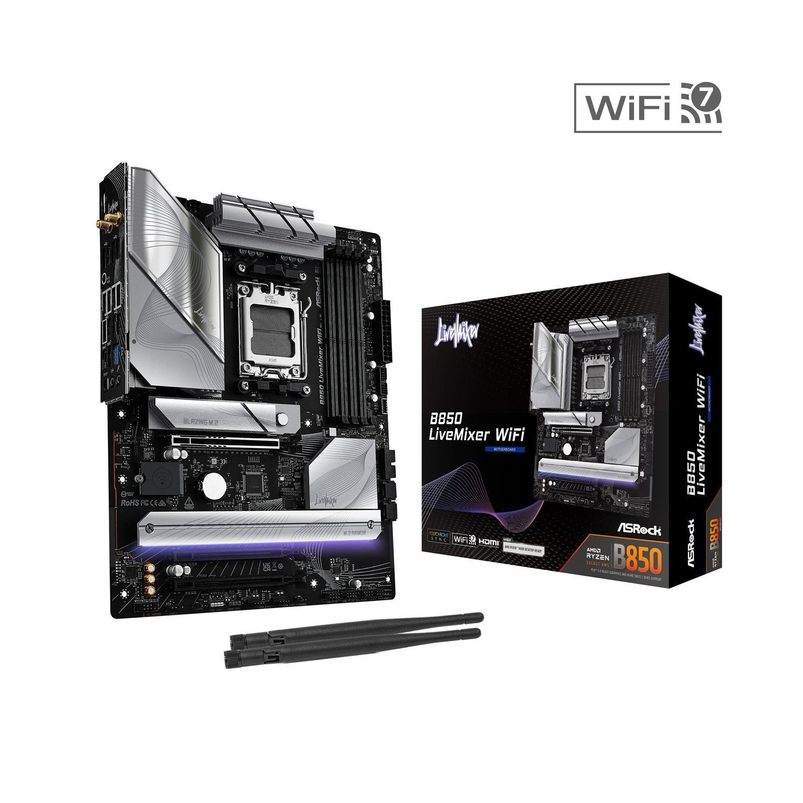 Asrock B850 LiveMixer WiFi ATX Motherboard - image 1 - Target MBASR-B850LMWIFI
