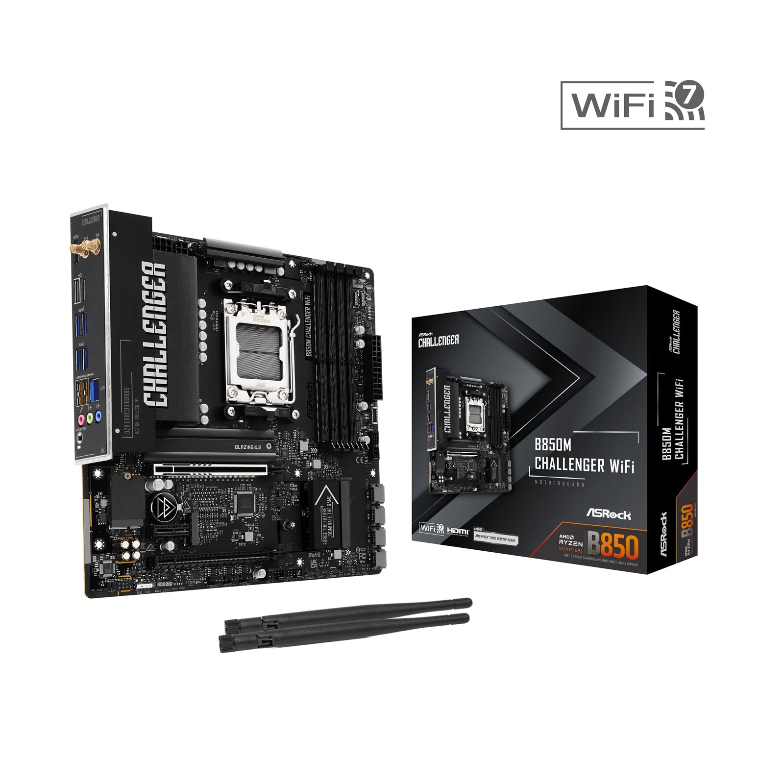 Asrock B850M Challenger WiFi Micro ATX Motherboard - image 1 - Target MBASR-B850MCHWF