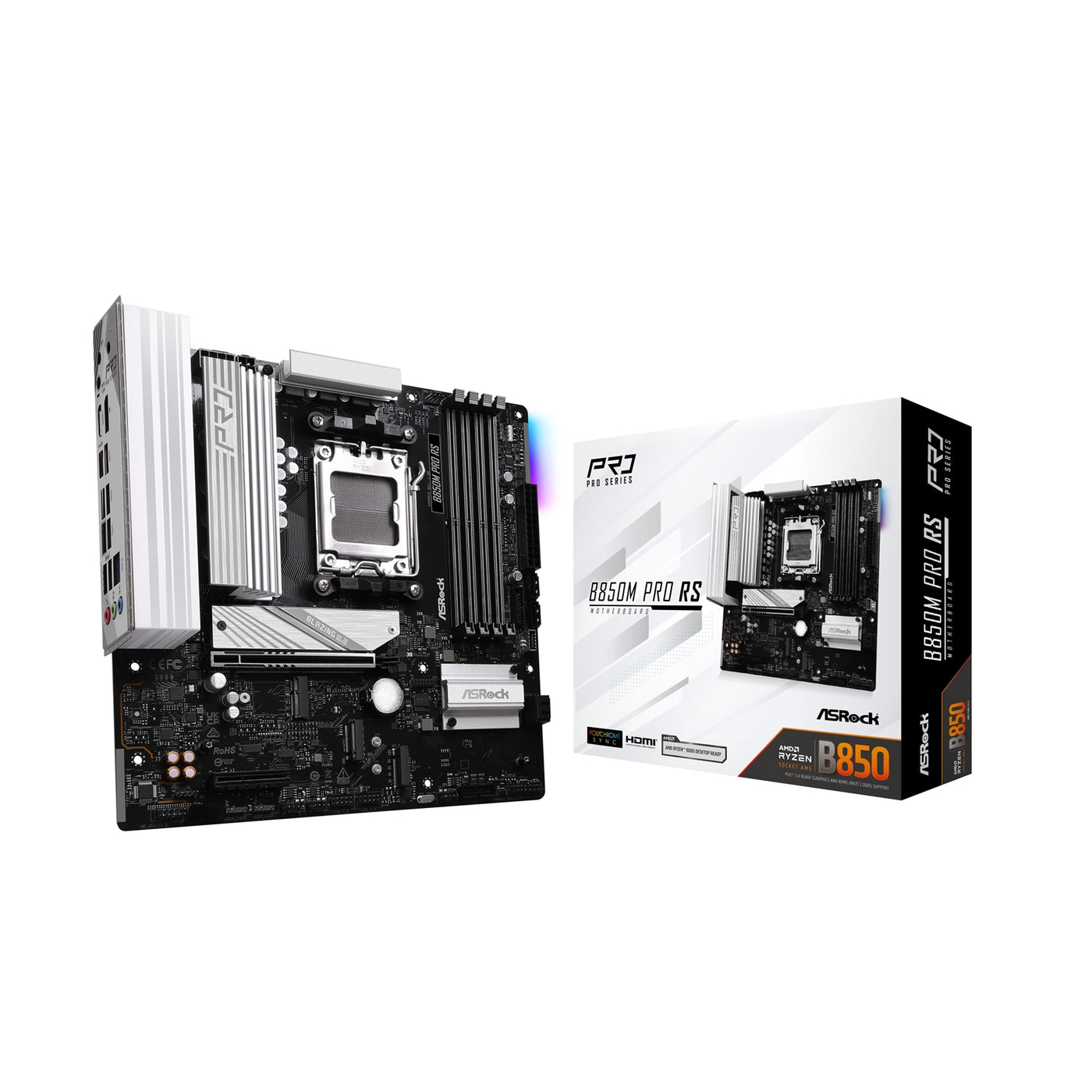 Asrock B850M Pro RS Micro ATX Motherboard - image 1 - Target MBASR-B850MPRS