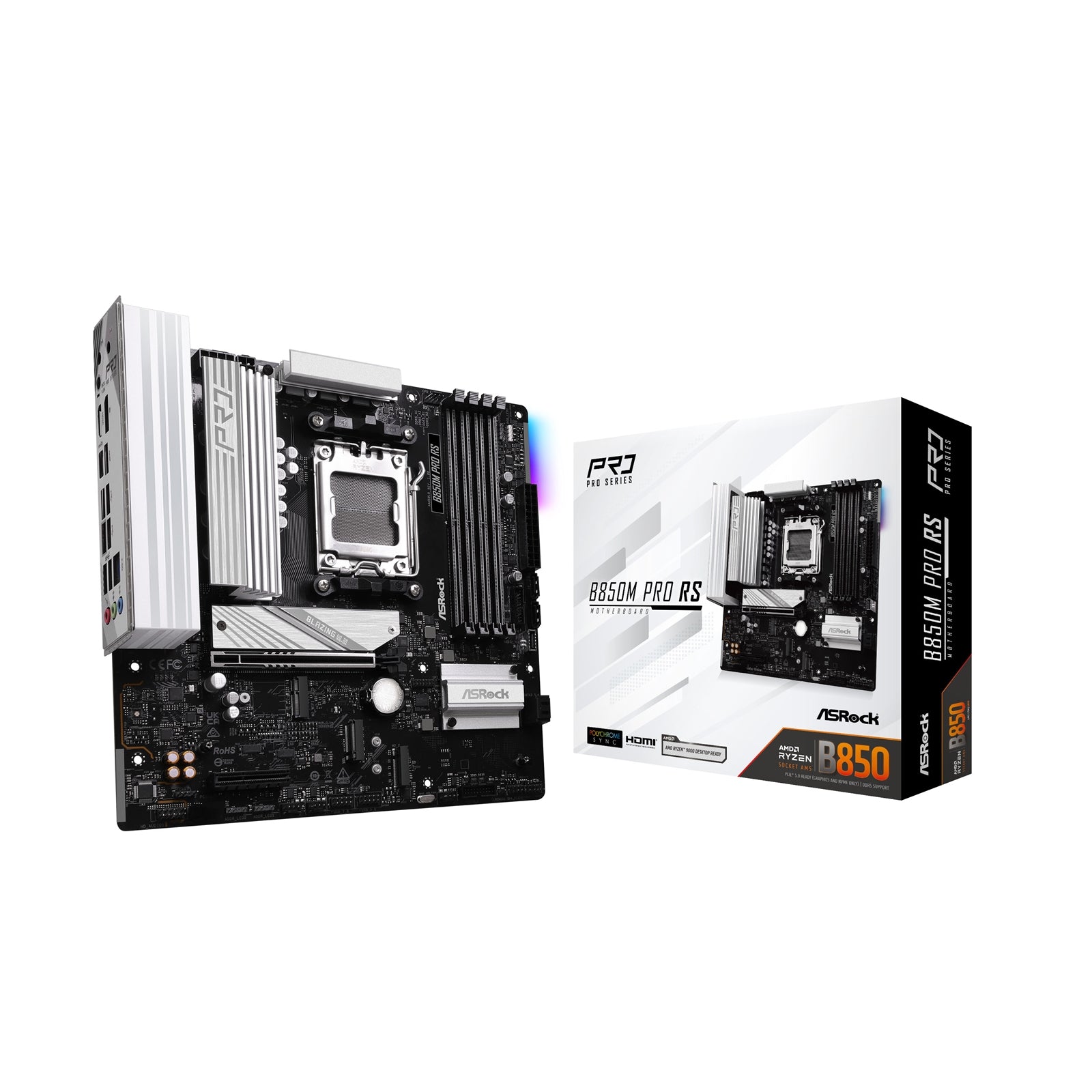 Asrock B850M Pro RS Micro ATX Motherboard - image 1 - Target MBASR-B850MPRS