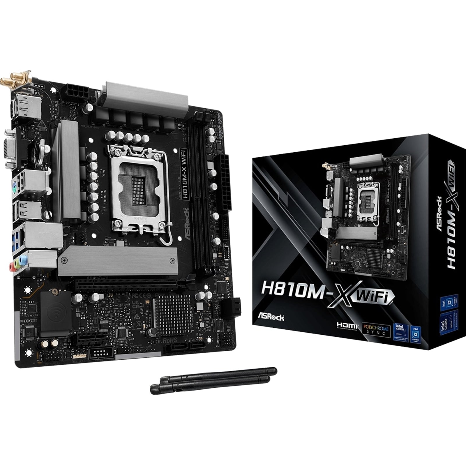 Asrock H810M-X WIFI Intel Socket 1851 Motherboard - image 1 - Target MBASR-H810MXWIFI