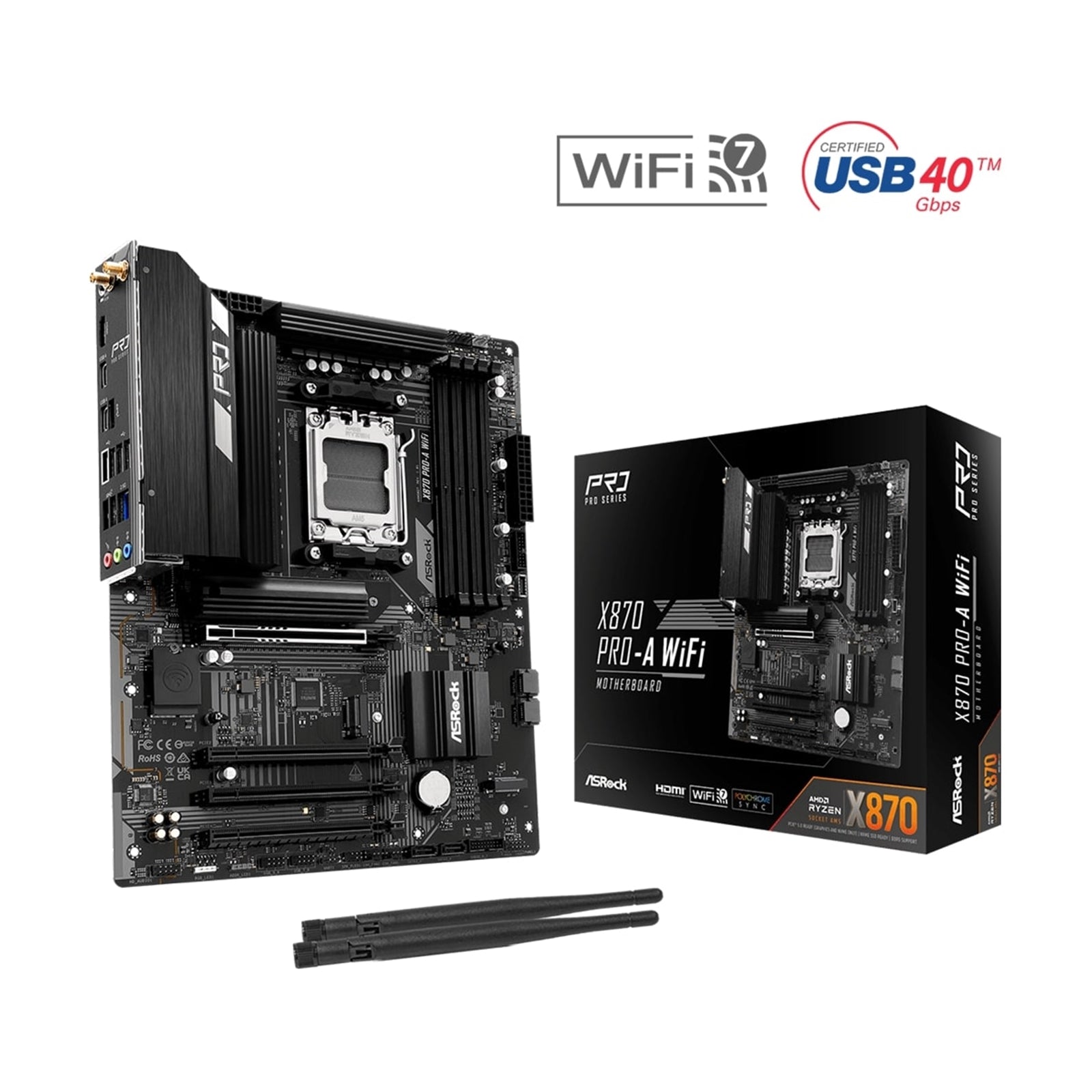 Asrock X870 Pro-A WiFi Motherboard - image 1 - Target MBASR-X870PROAWI