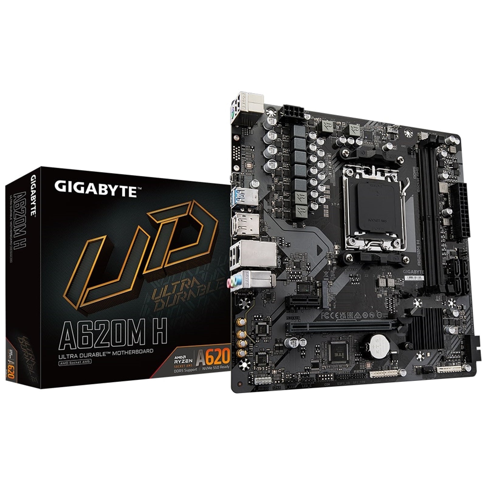 Gigabyte A620M H Ultra Durable Micro ATX Motherboard - image 1 - Target MBGIG-A620MH
