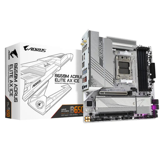 Gigabyte B650M AORUS ELITE AX ICE Micro ATX Motherboard - image 1 - Target MBGIG-B650MAEAXI