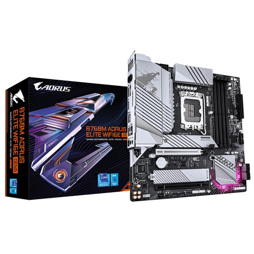 Gigabyte B760M AORUS ELITE WIFI6E GEN5 Micro ATX Motherboard - image 1 - Target MBGIG-B760MAEW6