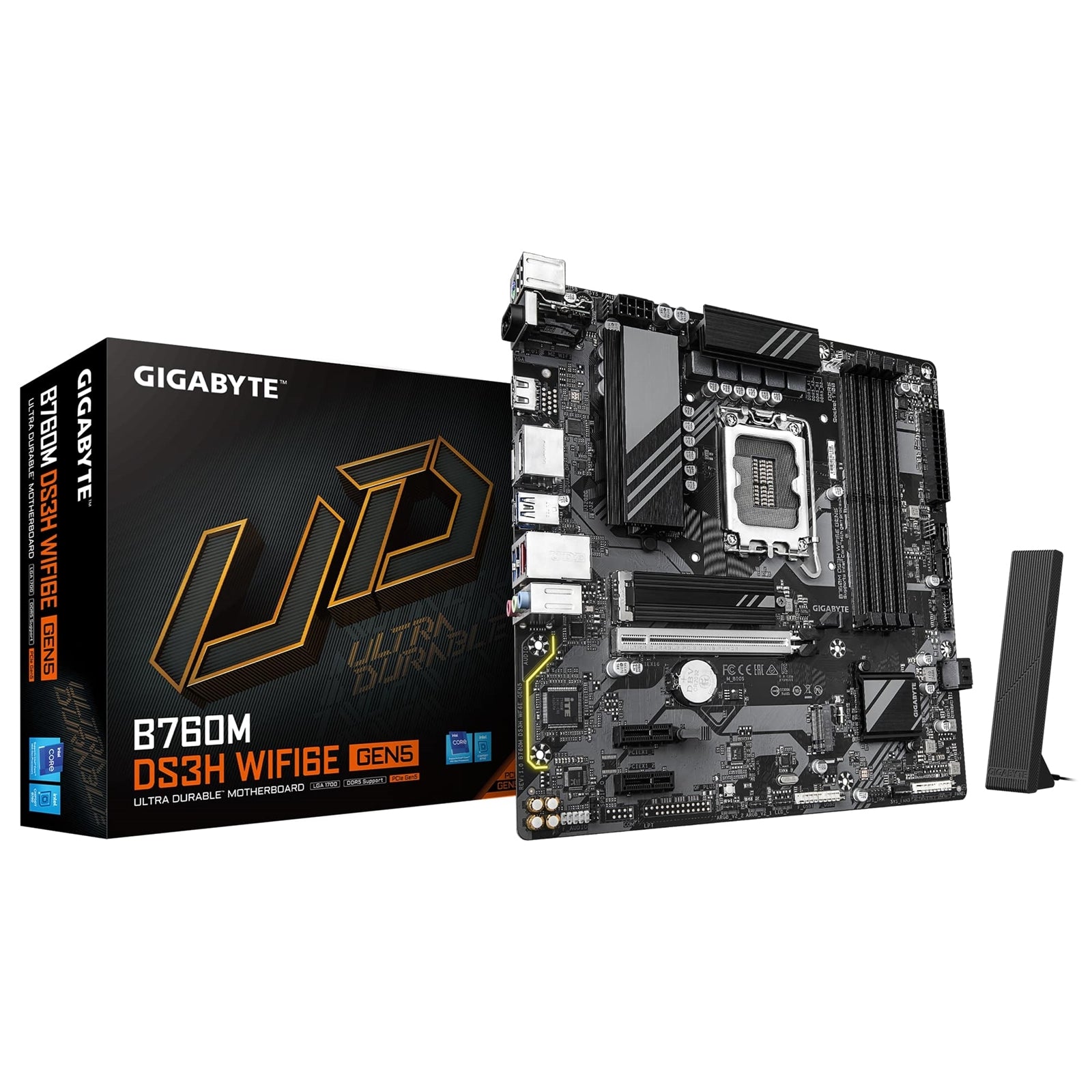 Gigabyte B760M DS3H WIFI6E GEN5 Micro ATX Motherboard - image 1 - Target MBGIG-B760MDS3HW