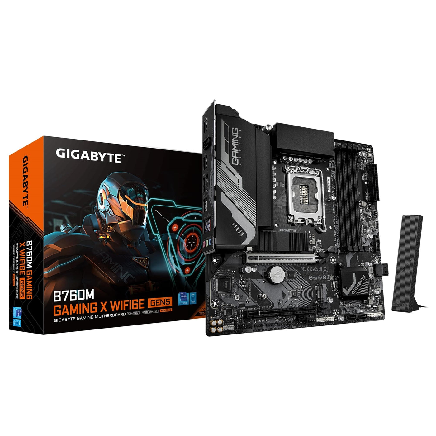 Gigabyte B760M GAMING X WIFI6E GEN 5 INTEL Socket Micro ATX Motherboard - image 1 - Target MBGIG-B760MGXW6