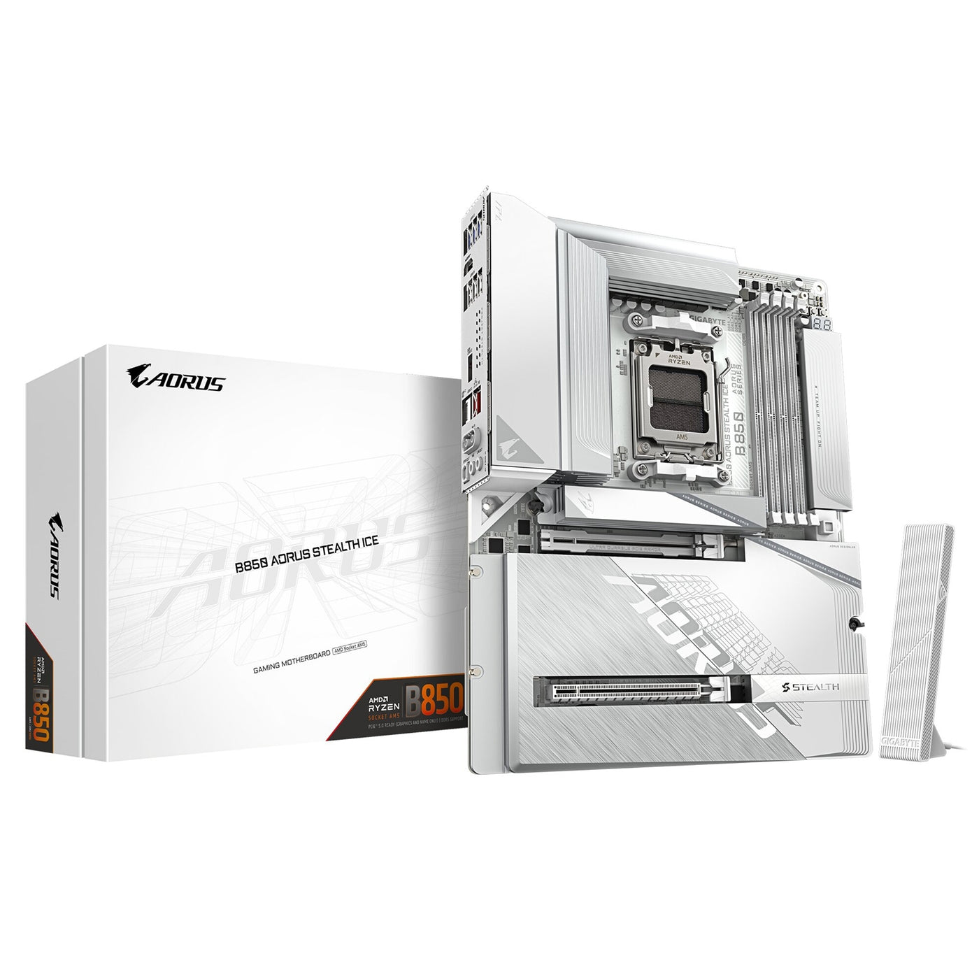 Gigabyte B850 AORUS STEALTH ICE ATX Motherboard - image 1 - Target MBGIG-B850AOSI