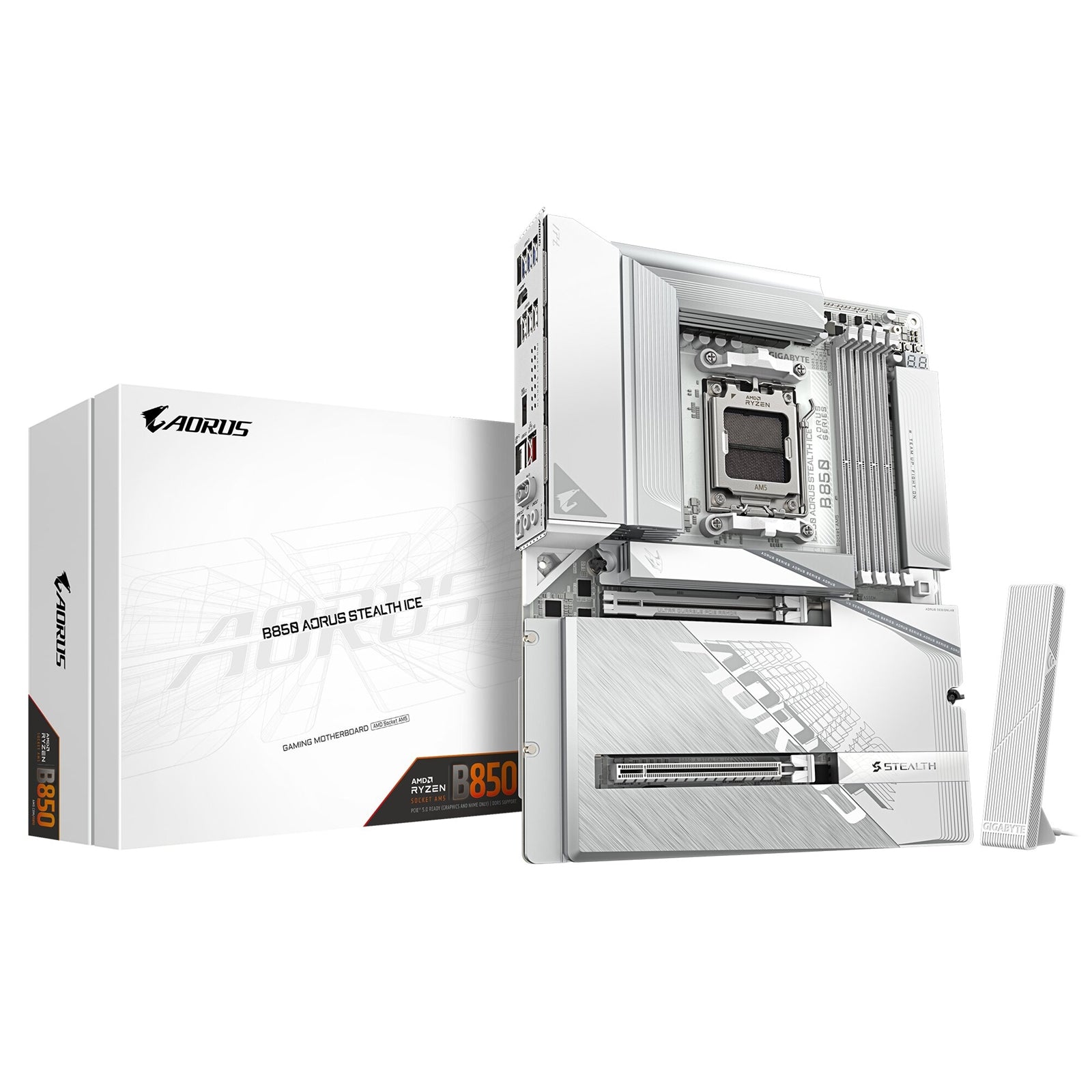 Gigabyte B850 AORUS STEALTH ICE ATX Motherboard - image 1 - Target MBGIG-B850AOSI