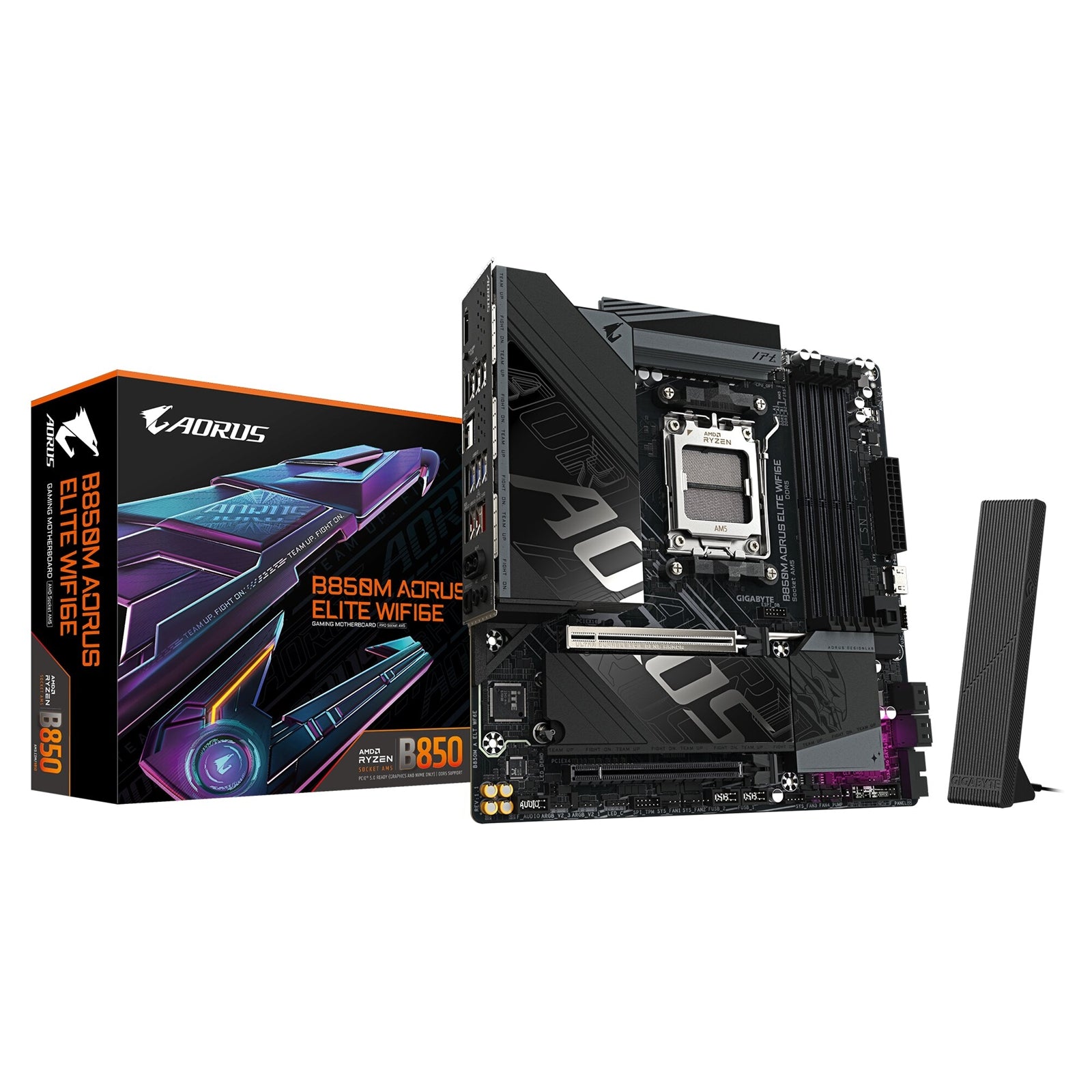 Gigabyte B850M AORUS ELITE WIFI6E Micro ATX Motherboard - image 1 - Target MBGIG-B850MAOEW6