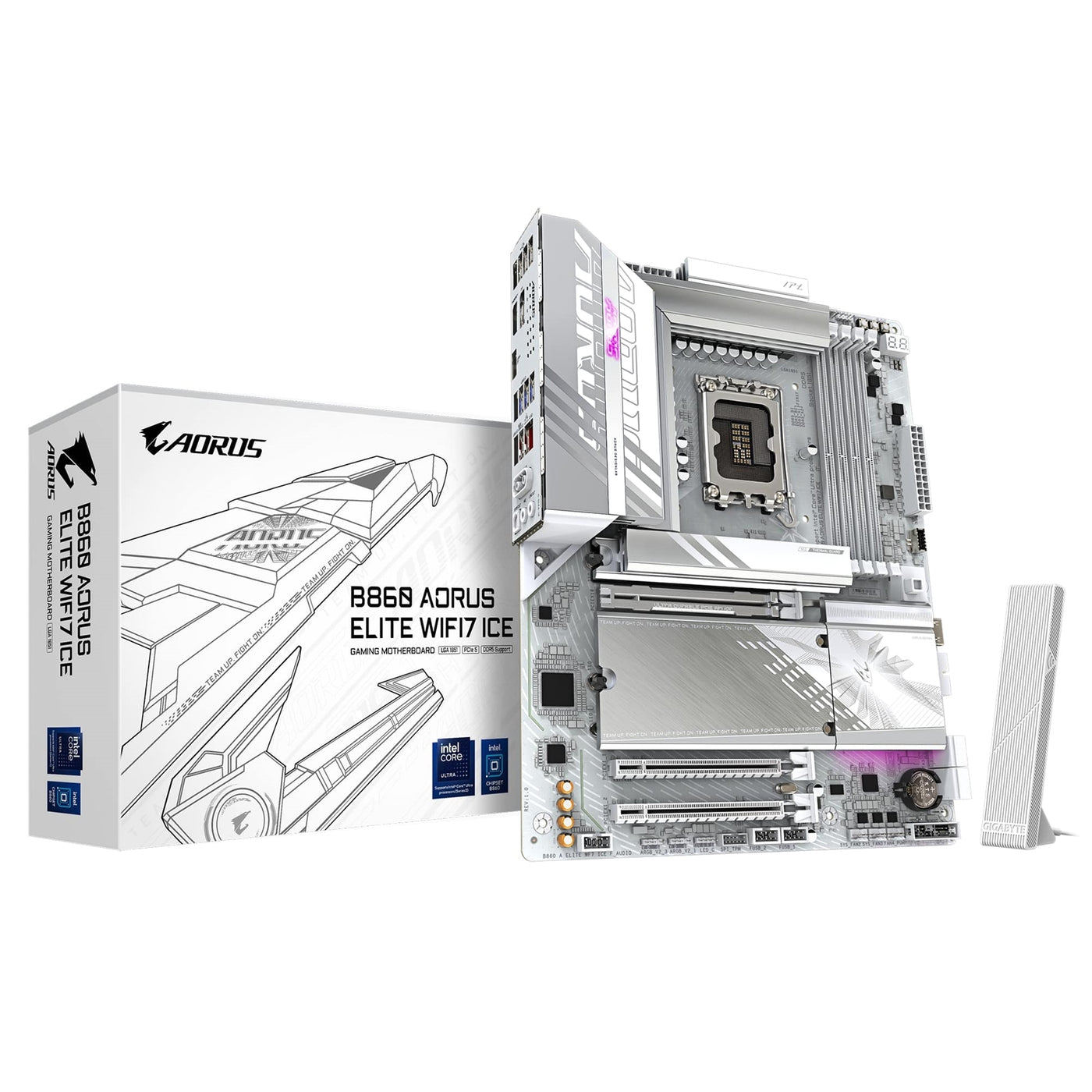 Gigabyte B860 AORUS ELITE WIFI7 ICE ATX Motherboard - image 1 - Target MBGIG-B860AEW7I