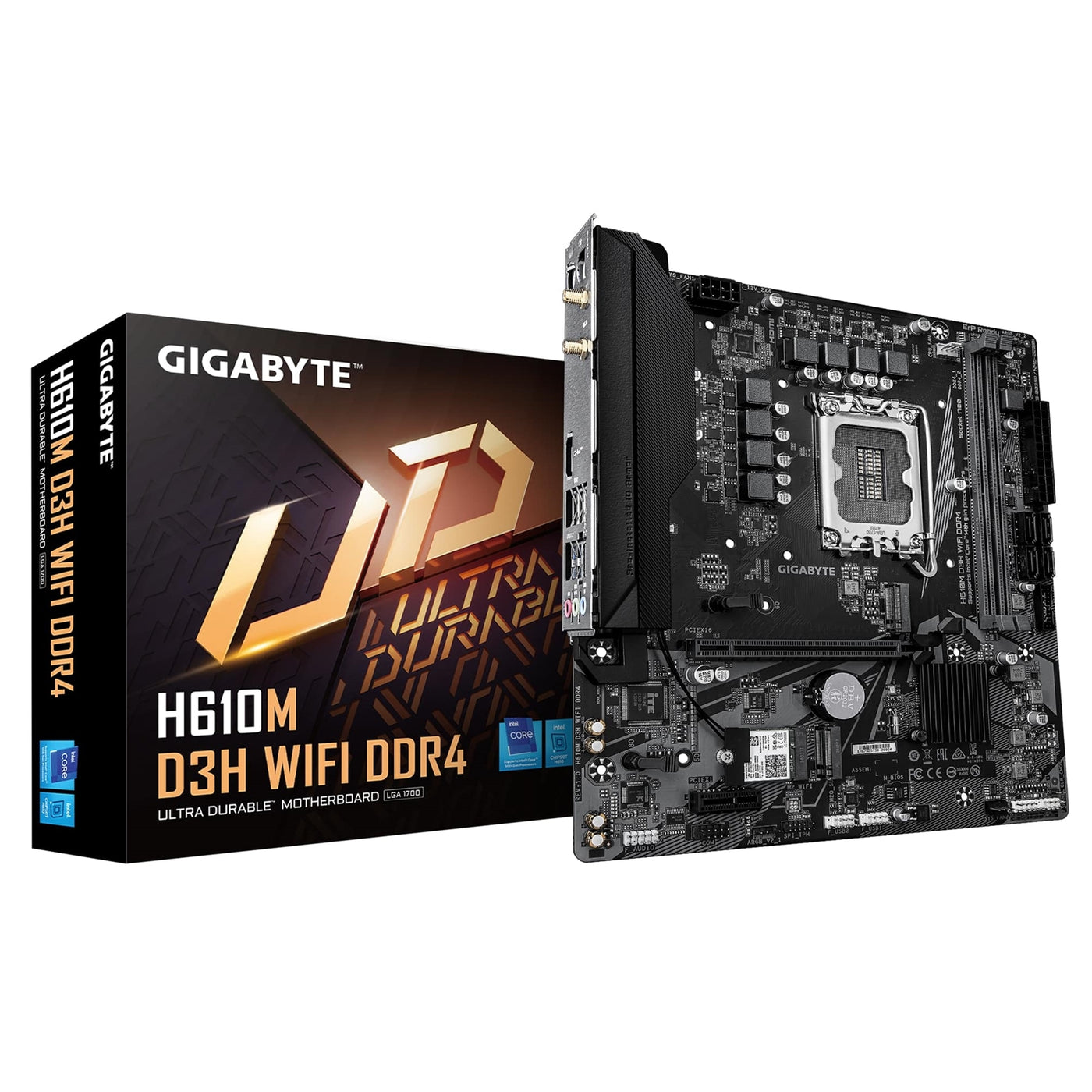 Gigabyte H610M D3H WIFI DDR4 Micro ATX Motherboard - image 1 - Target MBGIG-H610MD3HW4