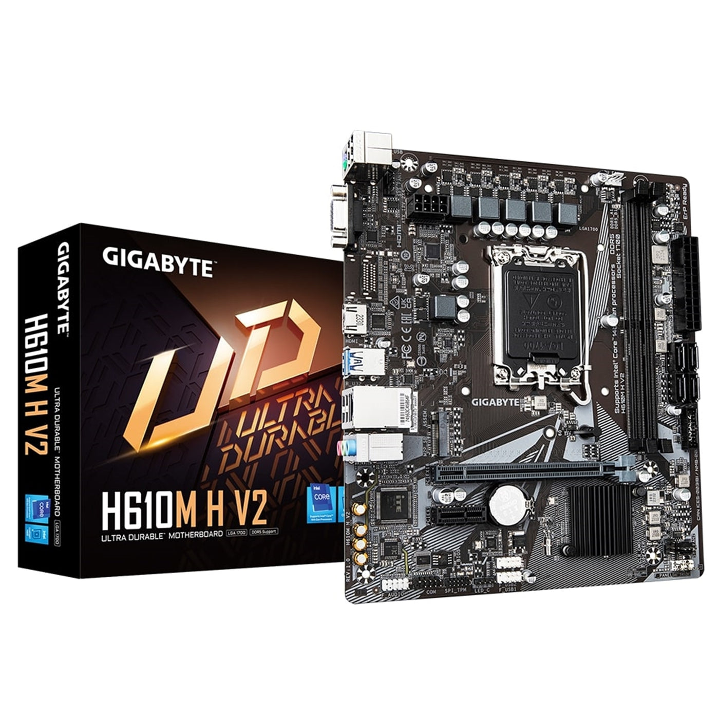 Gigabyte H610M H V2 (Rev. 1.0) Micro ATX Motherboard - image 1 - Target MBGIG-H610MHV2